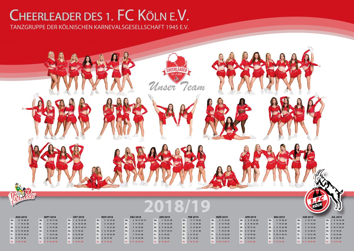 FOTOSHOOTING MIT DEN CHEERLEADERN DES 1. FC KÖLN